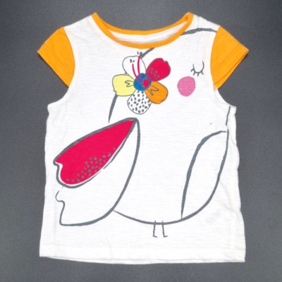 Nutmeg Kurzarmshirt T-Shirt für Mädchen in Gr. 92 (1,5-2 J)    100% Baumwolle