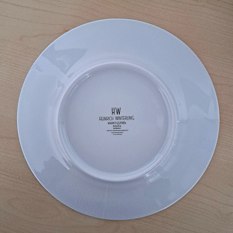 4 Kuchenteller Winterling Marktleuthen grün blau - Bild 3 von 3