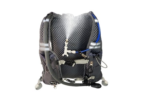 Eclipse Bright Blue Hydration Pack with Gray Accents Bass Pro Shops Eclipse 1.5L Hydration Fluids Backpack Gray  main image 2