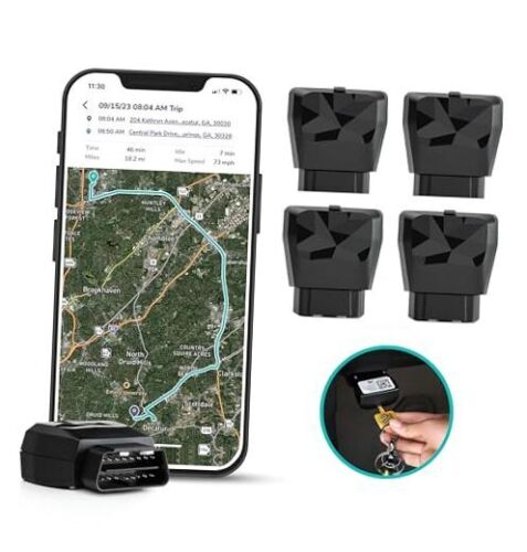 Business Fleet, GPS Tracker for Vehicles, 4G LTE & 5G, Real-Time GPS 4 Pack