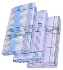 Men's Stitched Cotton Lungi Free Size Pack of 3 US