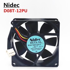 NIDEC D08T-12PU 8025 12V 0.22A 3-pin Speed Server Fan