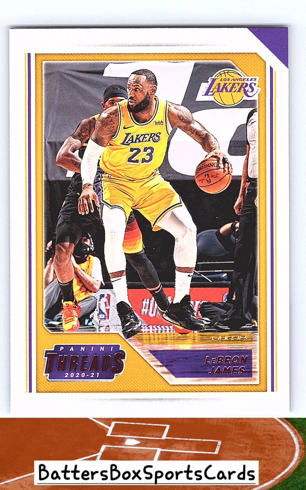 2020-21 Panini Chronicles Threads #85 LeBron James Pink
