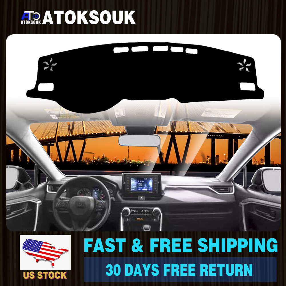 Sun-Proof Dashboard Cover Mat for 2019-2021 Toyota RAV4 Interior Protection