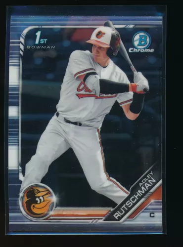 ADLEY RUTSCHMAN 1st 2019 Bowman Chrome Draft Orioles Rookie Card RC QUANTITY AVL