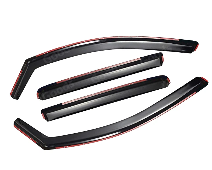 Viseras de ventana en canal para sol viento nieve ventilación deflectores laterales se adapta a Niro 2017-2022 Foto 3 de 4