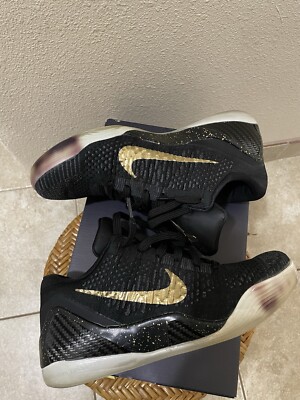 Nike Kobe IX 9 Elite Low iD Size 8.5 Black/Gold RARE 677992  display picture 3