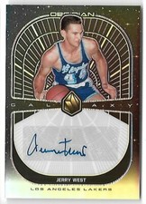 JERRY WEST 2019 PANINI OBSIDIAN AUTO AUTOGRAPH GALAXY LAKERS CARD #51/60!
