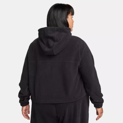 Nike Plus Size Therma-Fit Full Zip Fleece Hoodie Sweatshirt Black