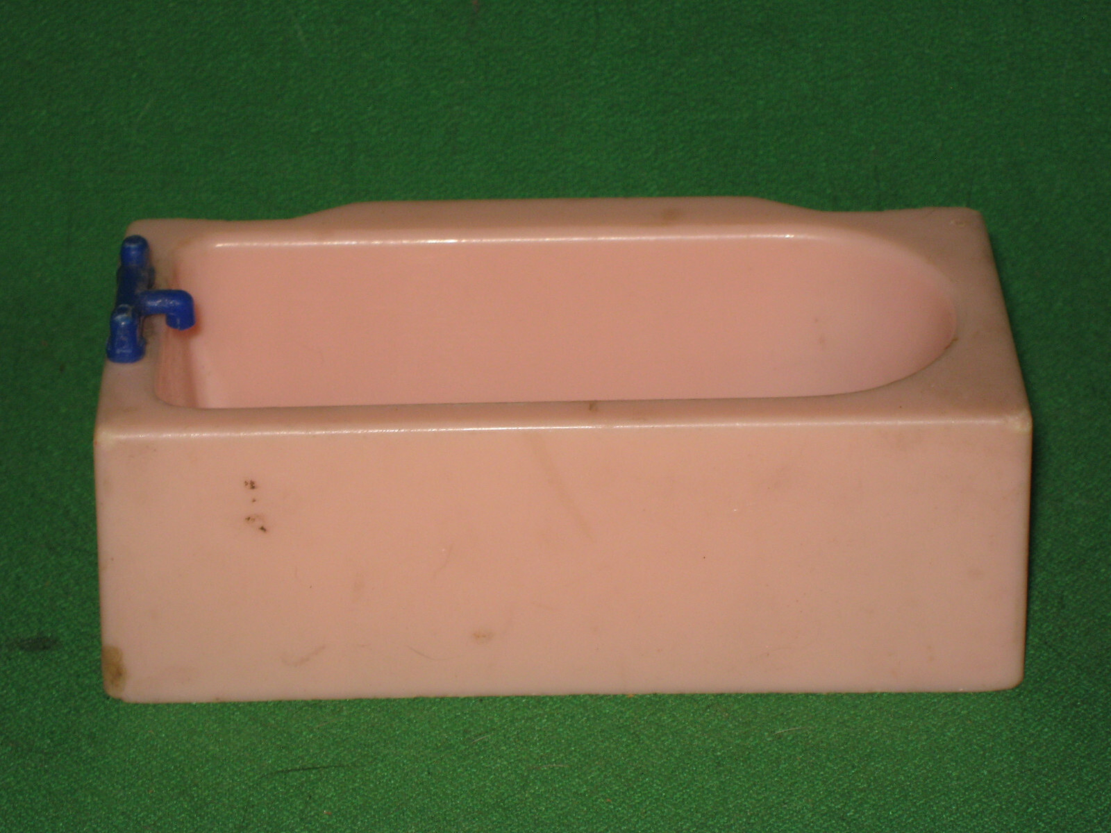 Vtg Renwal Dollhouse Miniature Pink Plastic Bath Tub w/ Faucets eBay