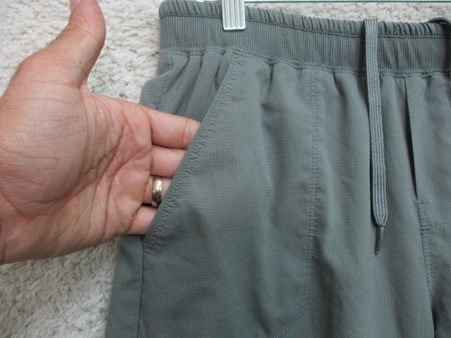 REI Pants Extra Large Youth 18 Gray Joggers Outdoors Ankle Zip Pockets Girls XL - Picture 3 of 12