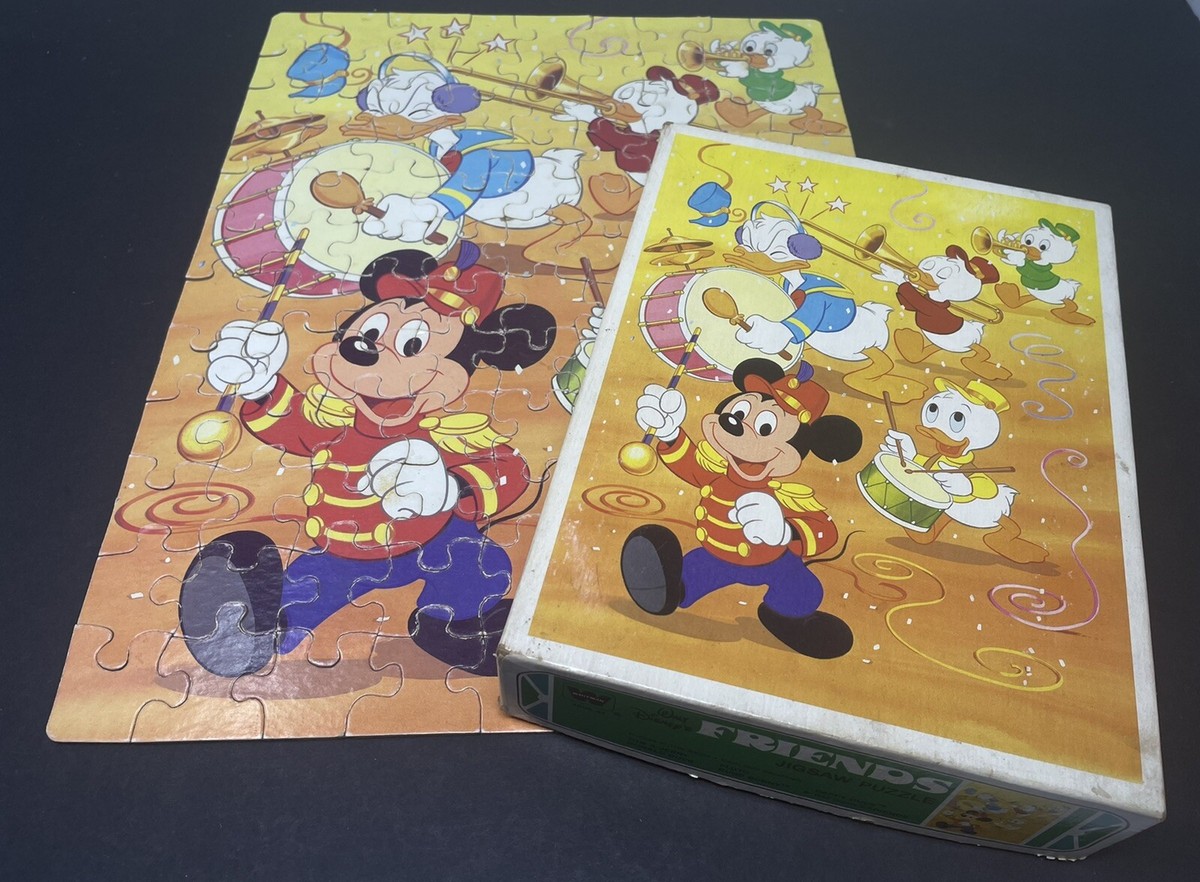 1984 Whitman Disney s Friends 100pc Puzzle Mickey Donald Marching