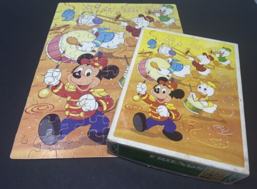1984 Whitman Disney s Friends 100pc Puzzle Mickey Donald Marching Band Complete - Picture 1 of 8
