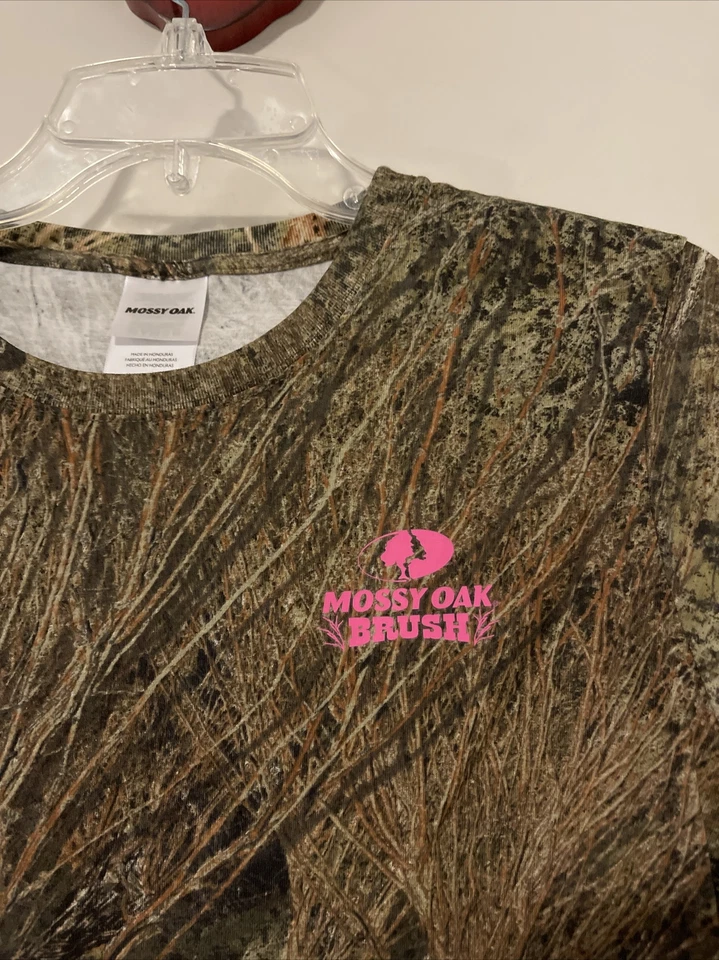 Camisa de manga larga camuflada verde medio con cepillo de roble musgo para mujer ¡NUEVA CON ETIQUETAS! A2179 Foto 4 de 4