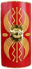 Roman Functional Shield Medieval Armour Scutum Legionary Steel Heater Shield 18"