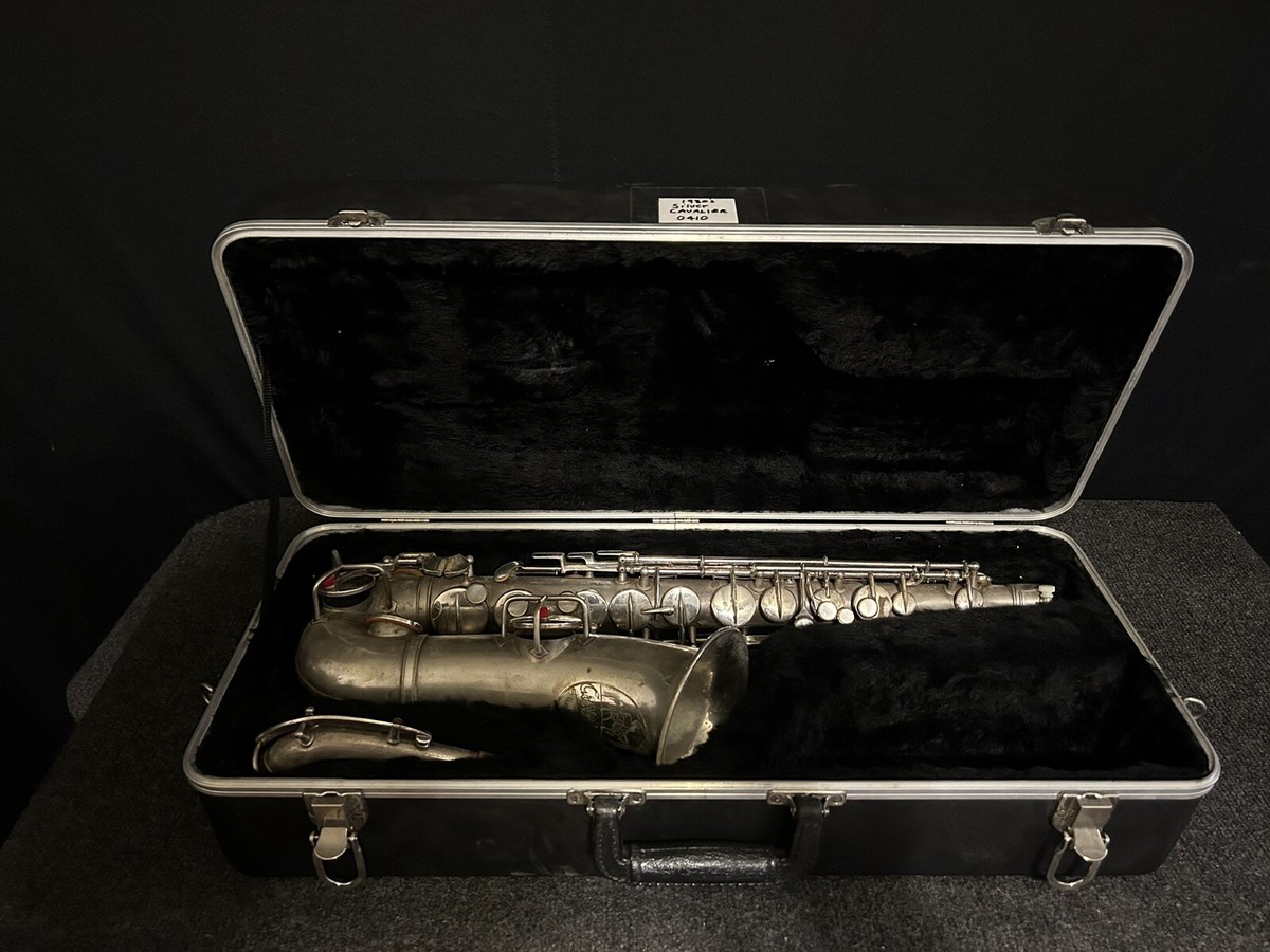 Vintage Cavalier By Conn Pan American Silver Alto Saxophone 92M w 