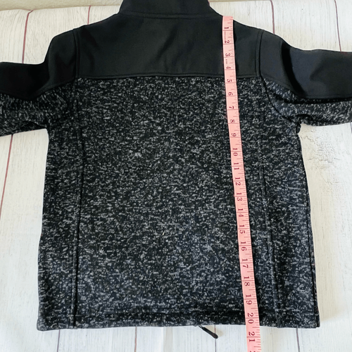 Reebok Kids black heather jacket Size 7/8 - Picture 6 of 6