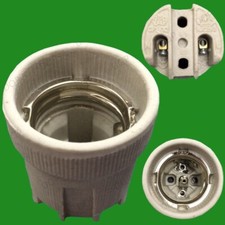 E27, ES or E14, SES Ceramic Screw Lamp Holder, For Heat Bulb, Vivariums, Basking