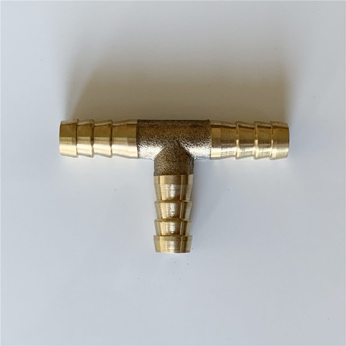 Metal Brass Hose Joiner Barb Tail Connector Splitter Fuel Water Gas Pipe Tubing - Picture 2 of 5