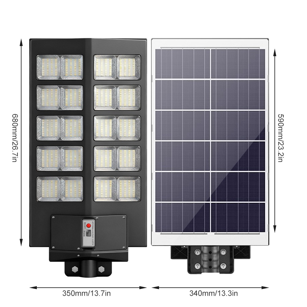 Commercial 10000000LM LED Outdoor Dusk to Dawn Solar Street Light Road Area Lamp