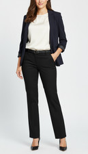Isaac Mizrahi for Target Women's Black Dress Pants Stretch Straight Leg Size 2