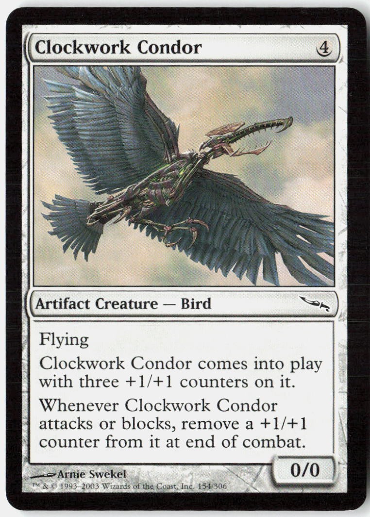 Magic Clockwork Condor Mirrodin [MRD - 154] NM Common
