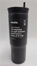 Owala 24oz Stainless Steel Straw Tumbler - Black READ DESCRIPTION  