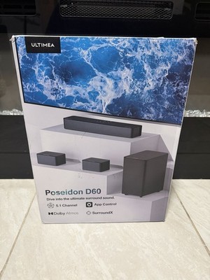 ULTIMEA Poseidon D60 5.1 Dolby Atmos Sound Bar, 410W Surround Sound Bar