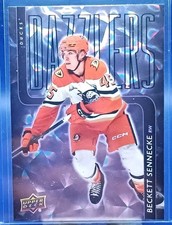 2025-26 Upper Deck Holiday Hockey Dazzlers Purple SP Beckett Sennecke RC DZ-67