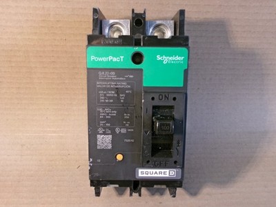 NEW  Square D QJL22100 100 AMP 2 POLE POWER PACT SILK SCREEN NNB