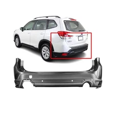 Bumper Cover For 2019-2022 Subaru Forester W/Park Holes SU1100193 Rear Primed