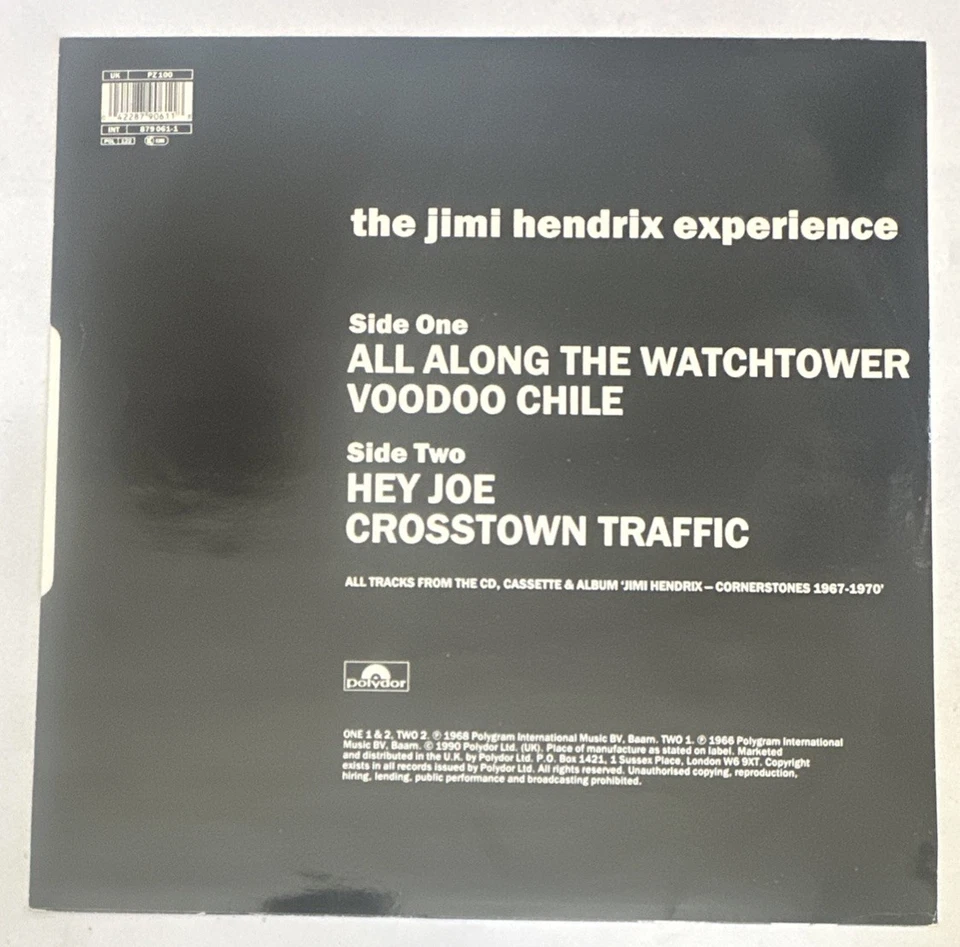 The Jimi Hendrix Experience All Along the Watchtower Voodoo Chile 12” Vinyl VG+ - Image 3 of 4