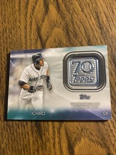 2021 TOPPS BASEBALL SERIES 1 70TH ANNIVERSARY PATCH #70LP-I ICHIRO NM/M