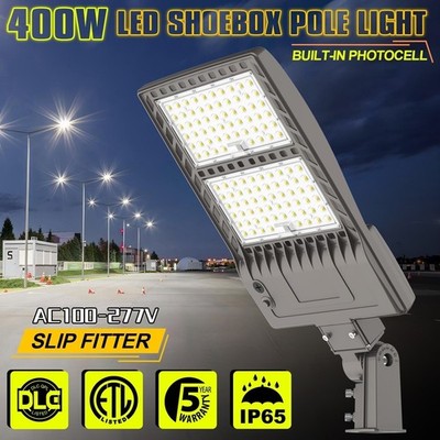 LED Parking Lot Light 400W - High Brightness Outdoor Commercial Shoebox Fixtures