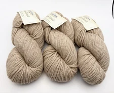 Lot of 3 Cascade Yarn Eco Cloud Natural Merino Alpaca Tan 1803 Bulky Cable 164yd