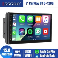 6G 128G Android 15.0 Double 2 Din 7" Car Stereo Radio CarPlay GPS Navi RDS
