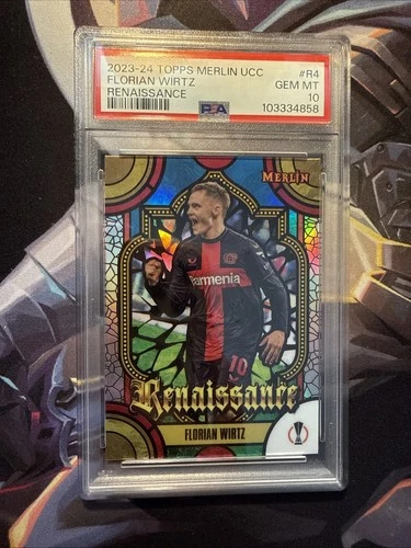 2023-24 Topps Merlin UCC Florian Wirtz Renaissance Psa 10 SSP Case hit