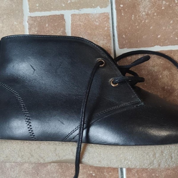 Men Farah Boots Black Leather 40