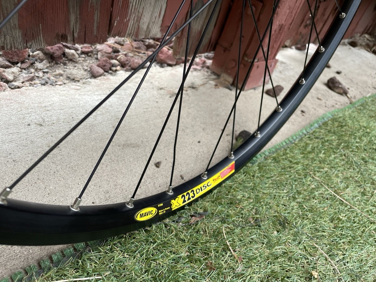 MAVIC X223 DISC 26” Mountain Bike Wheelset WTB Laserdisc 6-bolt QR