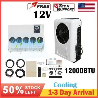12V 12000BTU Quiet Mini Air Conditioner Split AC for Sleeper Truck Tractor Park