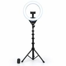UBeesize 12" Selfie Ring Light 62" Tripod Stand LED Video Lighting Kit