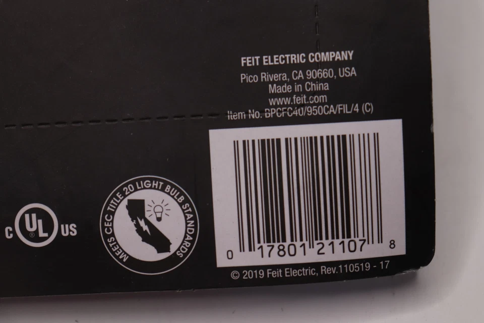 (4-Pk) Feit Electric Candelabra LED Light Bulbs Dimmable 40W Daylight White - Image 3 of 4