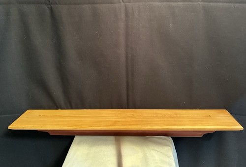 Home Interiors Brown Wood Red Accent Wall Plate Display Shelf Year 2001 - Picture 12 of 12