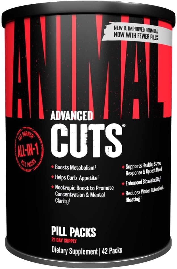 UNIVERSAL NUTRITION ANIMAL CUTS Advanced Fat Burner All-In-1 Thermogenic 42 Pack