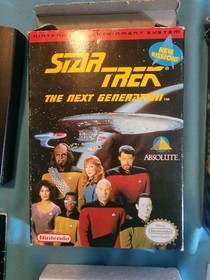 Nintendo NES Star Trek The Next Generation box, manual & Rad Racer 2 box