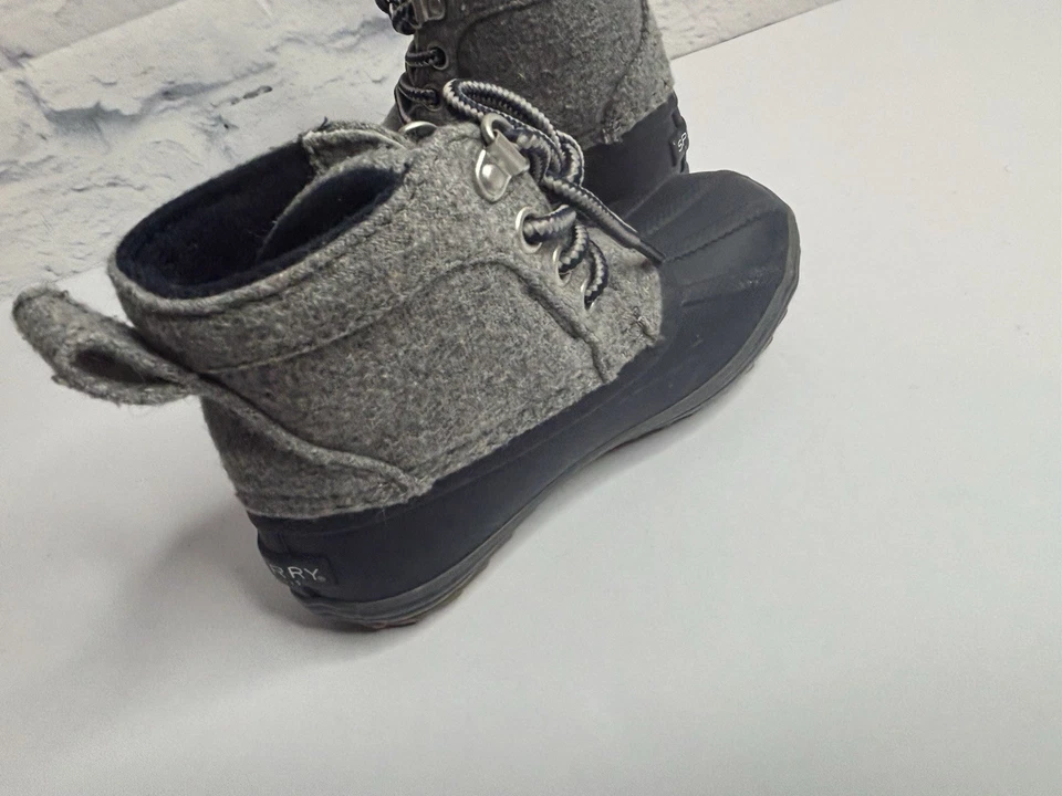 Bota Sperry Top-Sider Bowline Duck Invierno Azul Marino/Gris Sintético 7M Niño Pequeño Foto 3 de 4