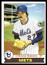 Craig Swan 1979 Topps #334 New York Mets MLB READ FREE SHIPPING AutographDen
