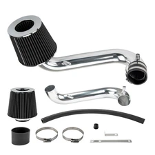 Aluminum Tube Cold Air Intake Kit 2.50" Black For Honda Civic 2001-2005 1.7L L4