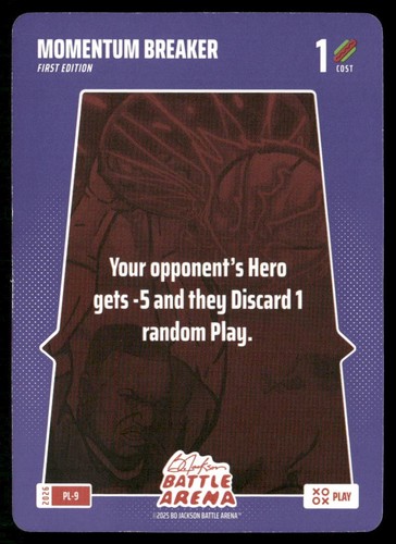 2026 Bo Jackson Battle Arena Momentum Breaker 1st Edition Play Card SP #PL-9
