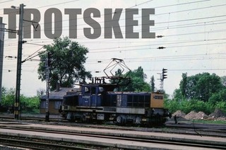 35mm Slide MAV Hungary Railways Electric Loco V42 527 1987 Original